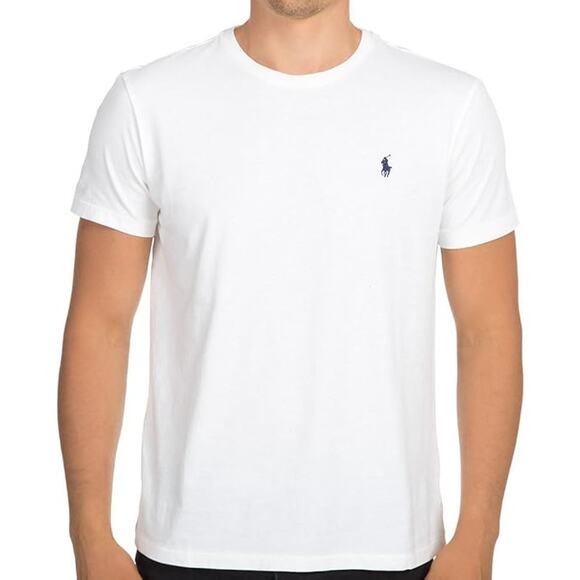 NWT Polo Ralph Lauren Men's Crew Neck T-Shirt Small White Classic Fit - Picture 1 of 3